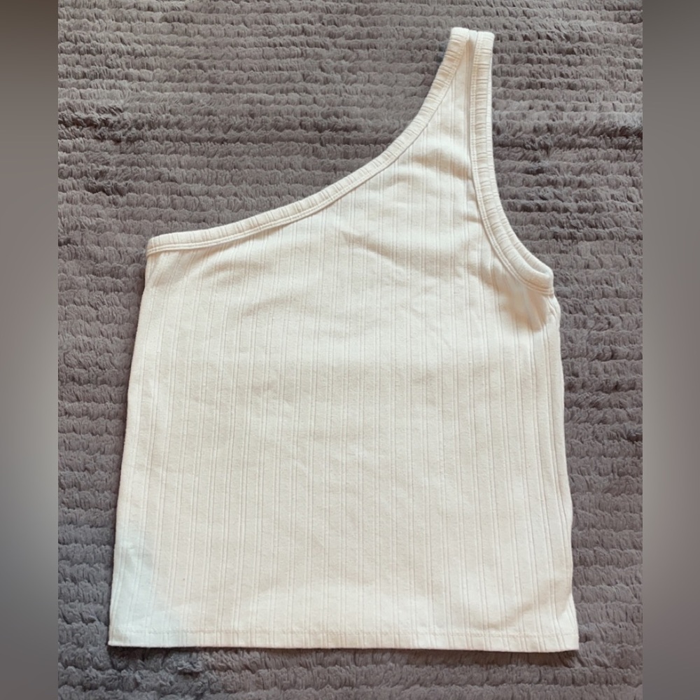Medium American Eagle white one shoulder tank top